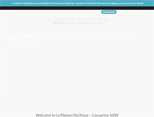 Tablet Screenshot of lamaisonpacifique.com